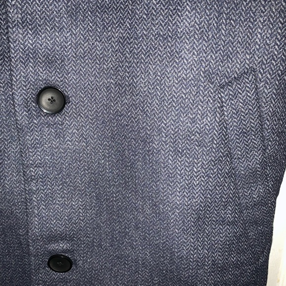 Herringbone Overcoat Old Navy Charcoal Grey Brand New With Tags - Picture 3 of 4
